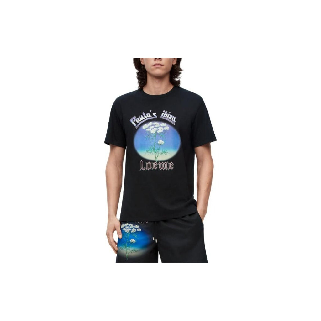 Kaos Pendek LOEWE dengan Motif Gambar/Cetak, Cocok untuk Pria dan Wanita -LE-12