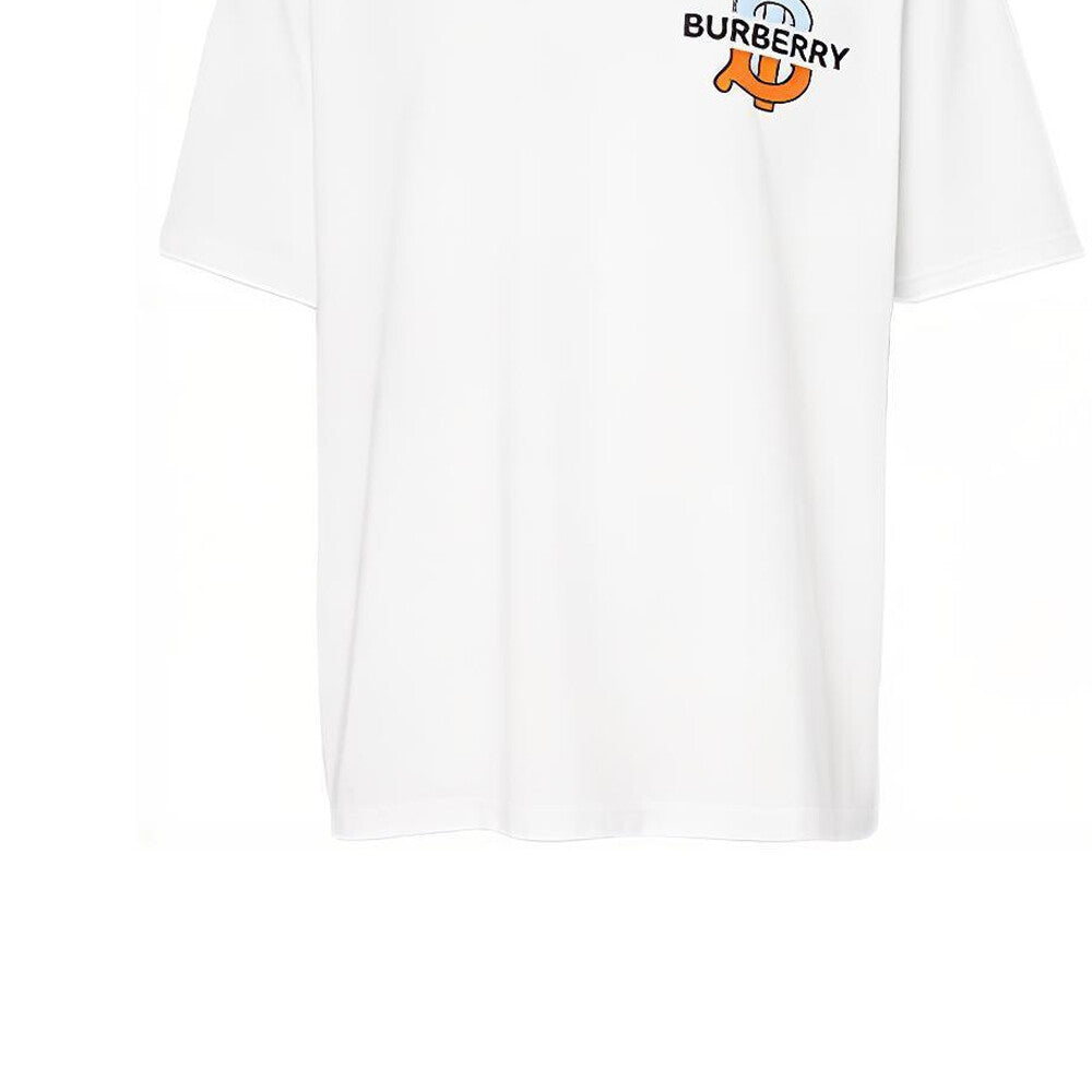 Burberry Kaos Logo Seri Huruf, Unisex, COD '"B-53