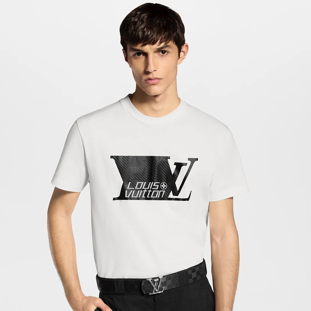 Louis Vuitton Kaos Logo Seri Huruf, Unisex '"COD '"  LV-2003