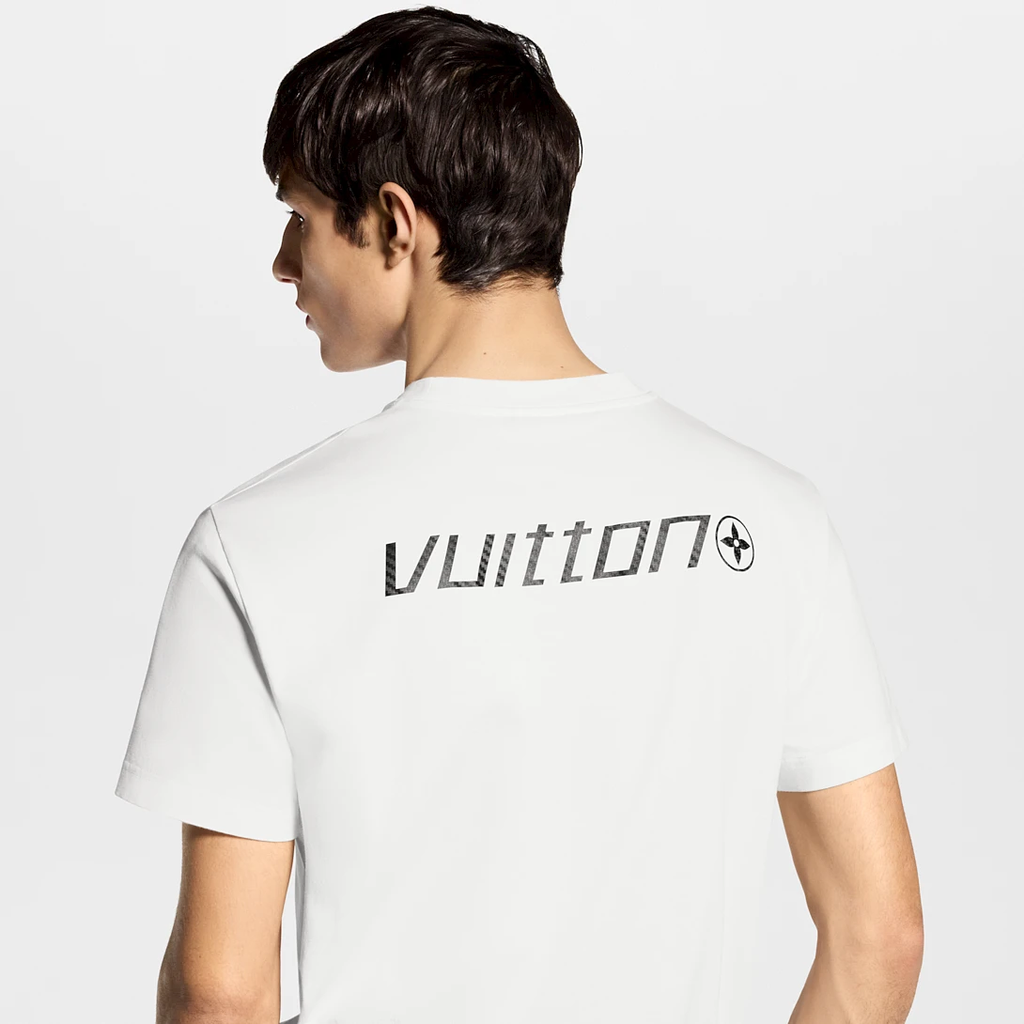Louis Vuitton Kaos Logo Seri Huruf, Unisex '"COD '"  LV-2003