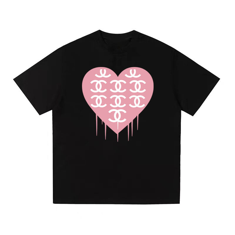 CHANEL Kaos Logo Seri Huruf, Unisex '"COD '"  CH-201