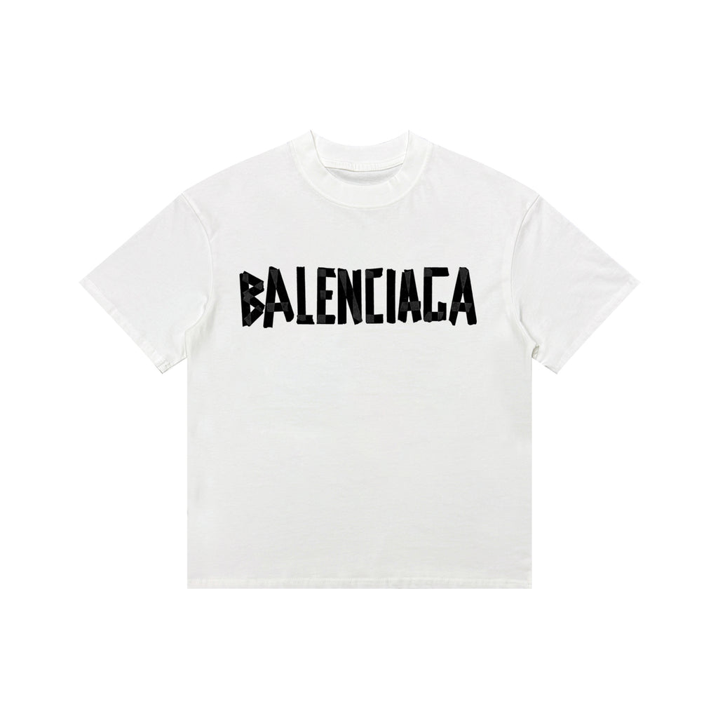 BALENCIAGA Kaos Logo Seri Huruf, Unisex,  '"COD'" BA-3