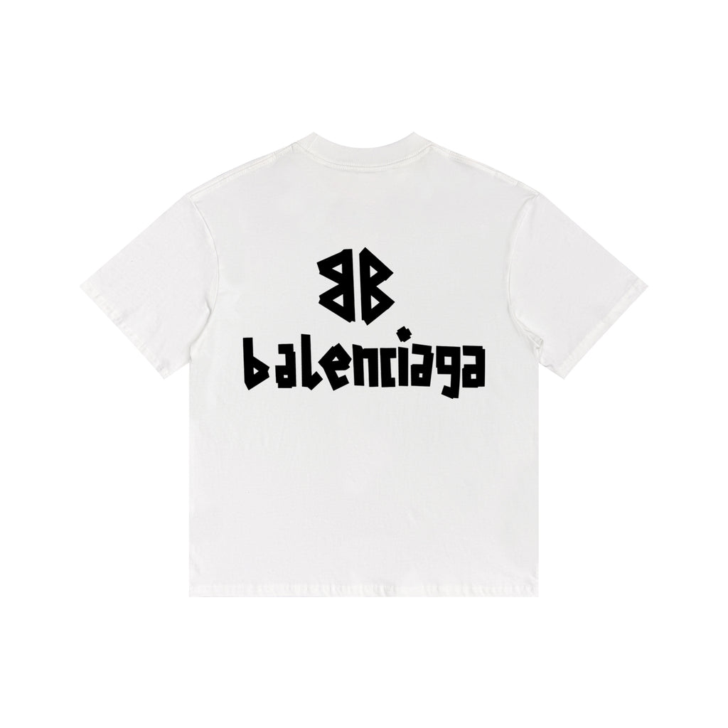 BALENCIAGA Kaos Logo Seri Huruf, Unisex,  '"COD'" BA-3