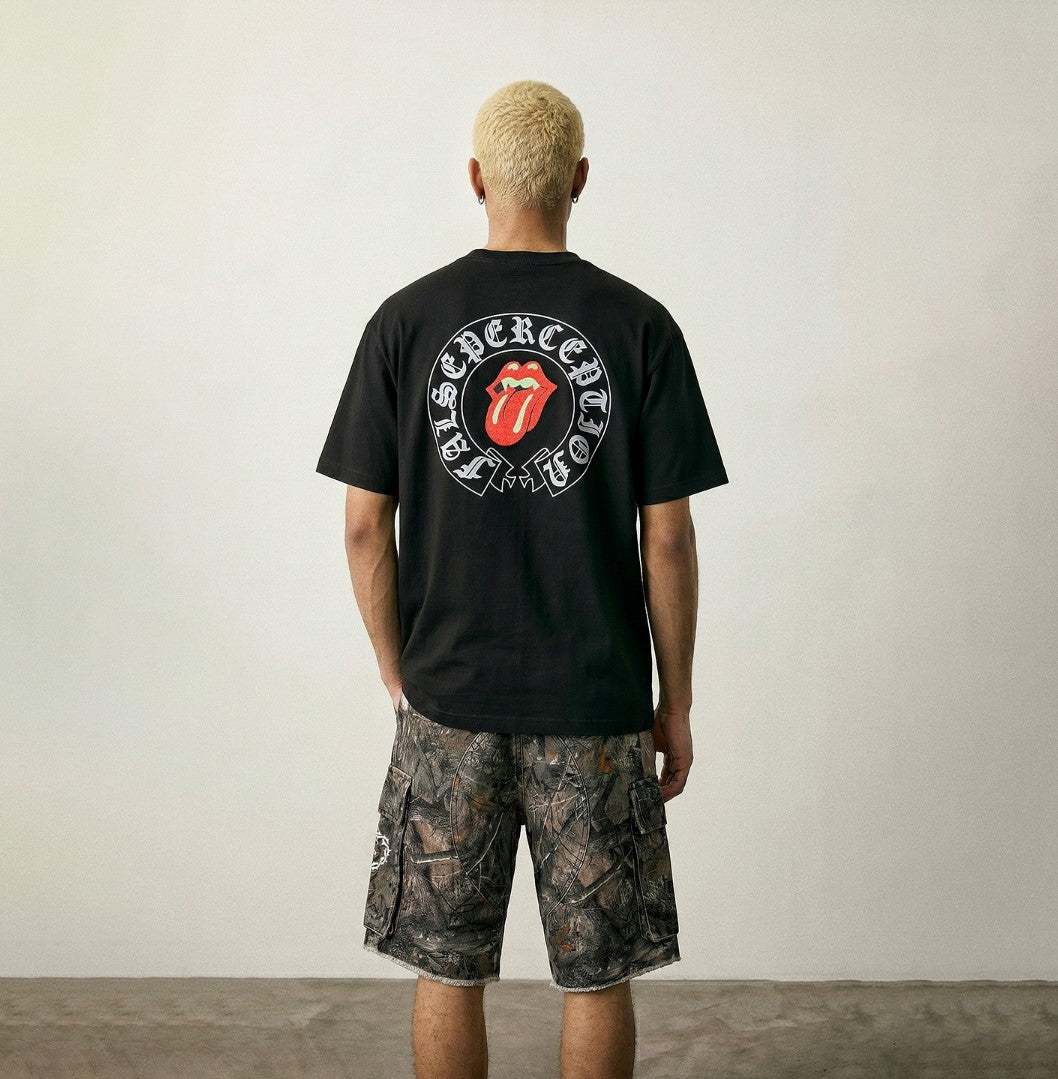 Chrome Hearts Kaos Logo Seri Huruf, Unisex '"COD '"  CH-2