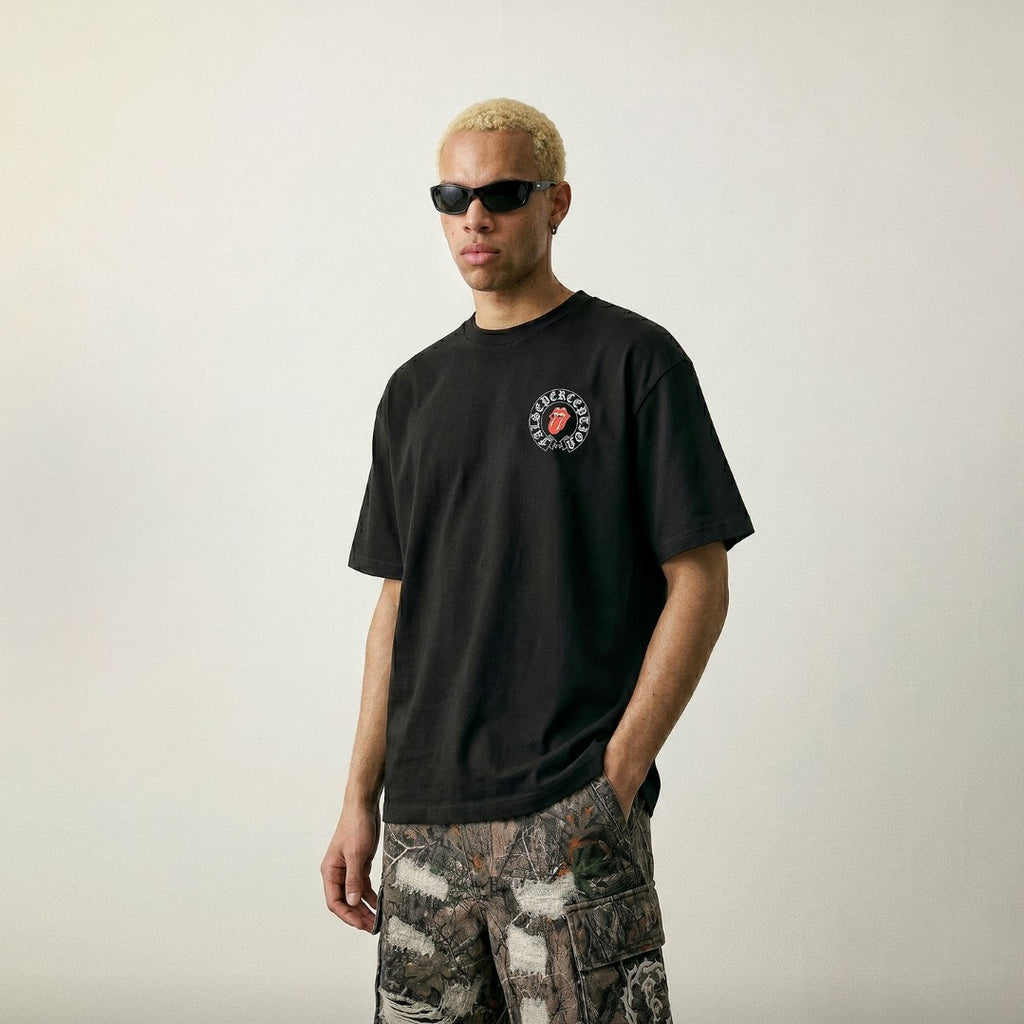 Chrome Hearts Kaos Logo Seri Huruf, Unisex '"COD '"  CH-2