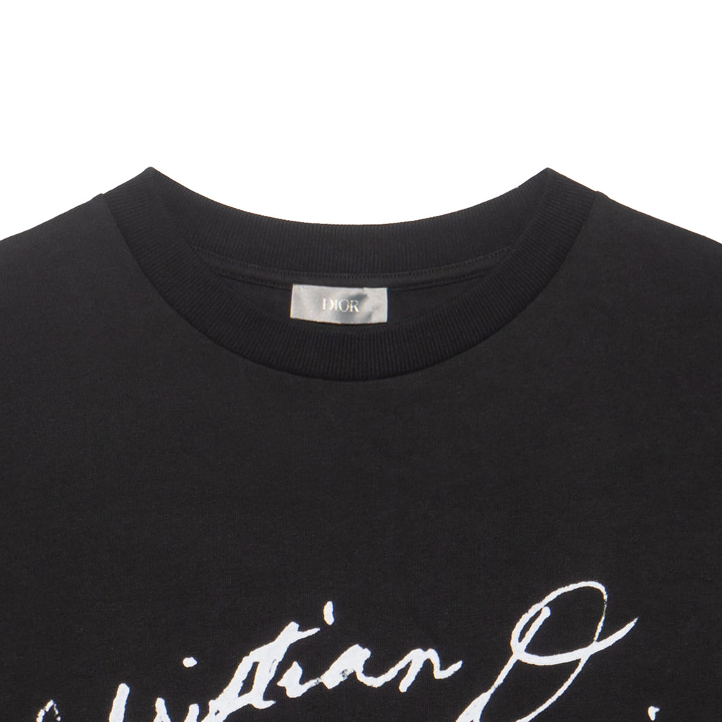 Kaos Pendek DIOR dengan Motif Gambar/Cetak, Cocok untuk Pria dan Wanita  -D-04