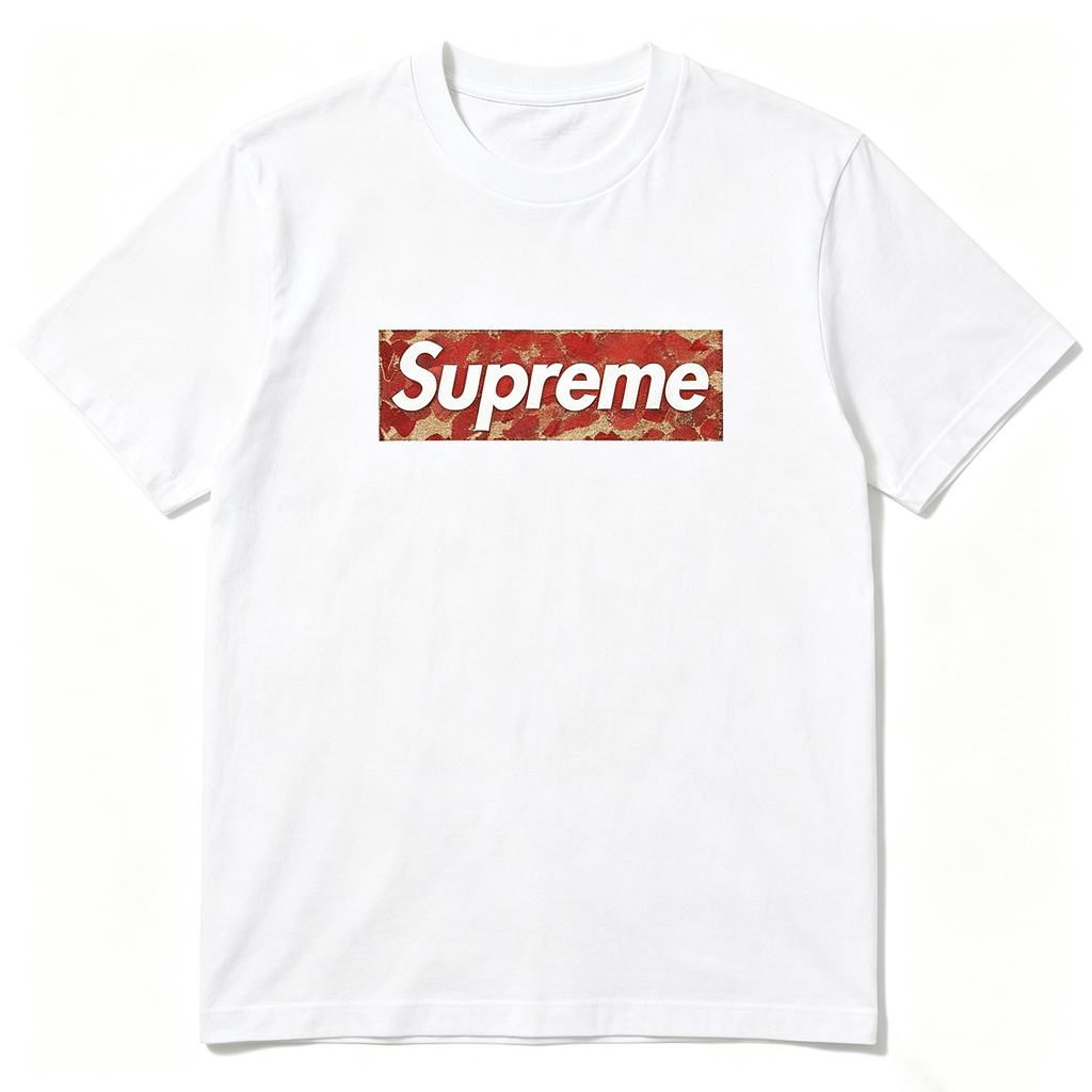 SUPREME Kaos Logo Seri Huruf, Unisex 'COD'