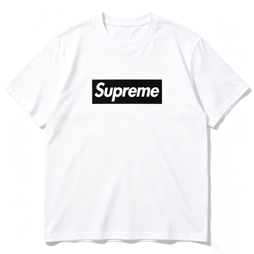 SUPREME Kaos Logo Seri Huruf, Unisex 'COD'