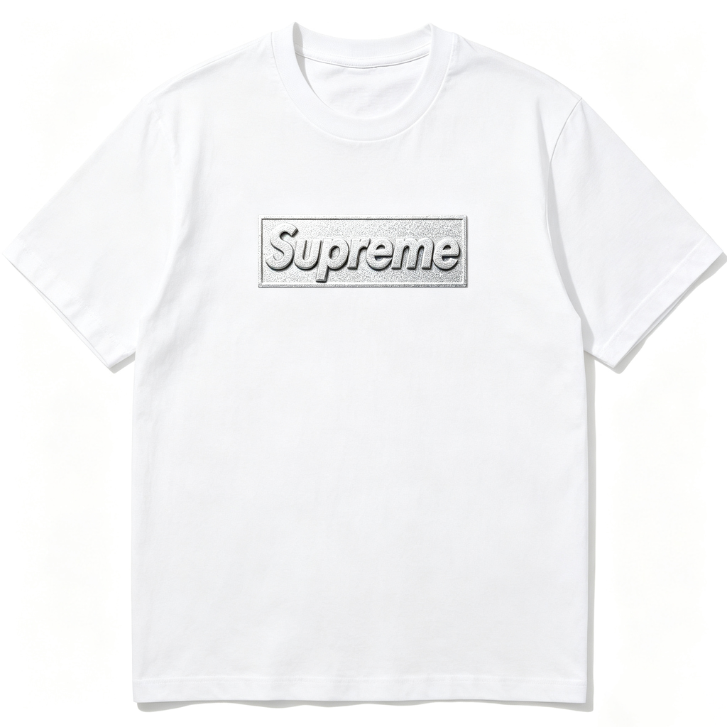 SUPREME Kaos Logo Seri Huruf, Unisex 'COD'