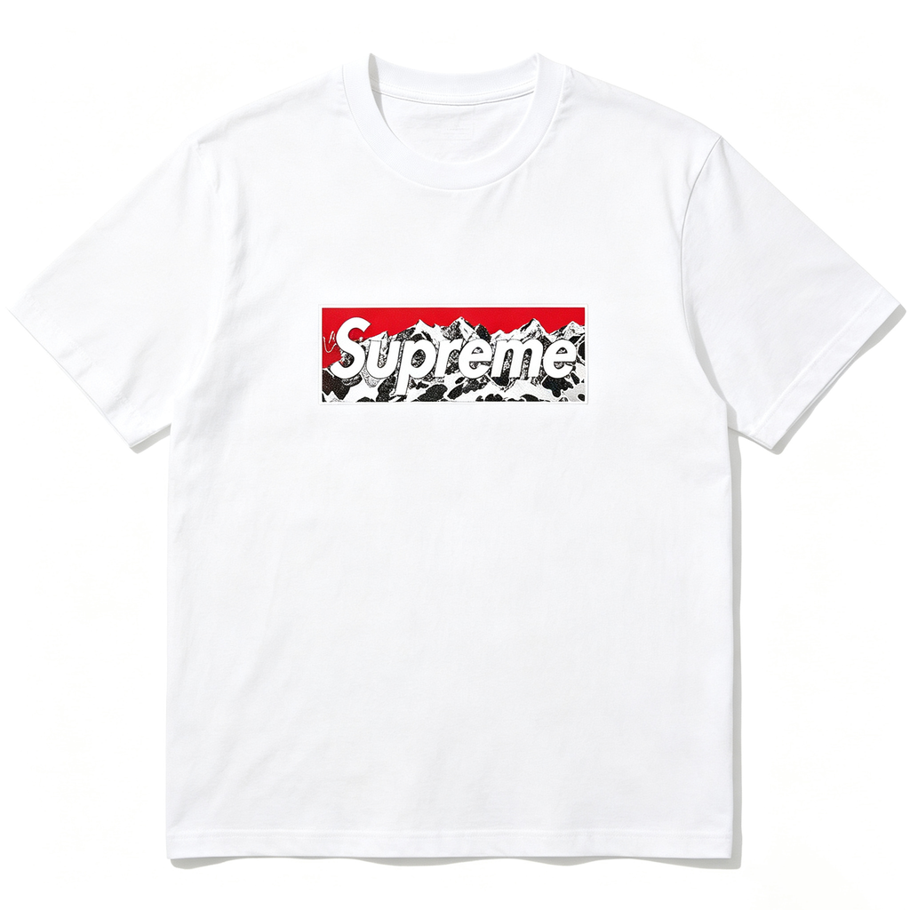 SUPREME Kaos Logo Seri Huruf, Unisex 'COD'