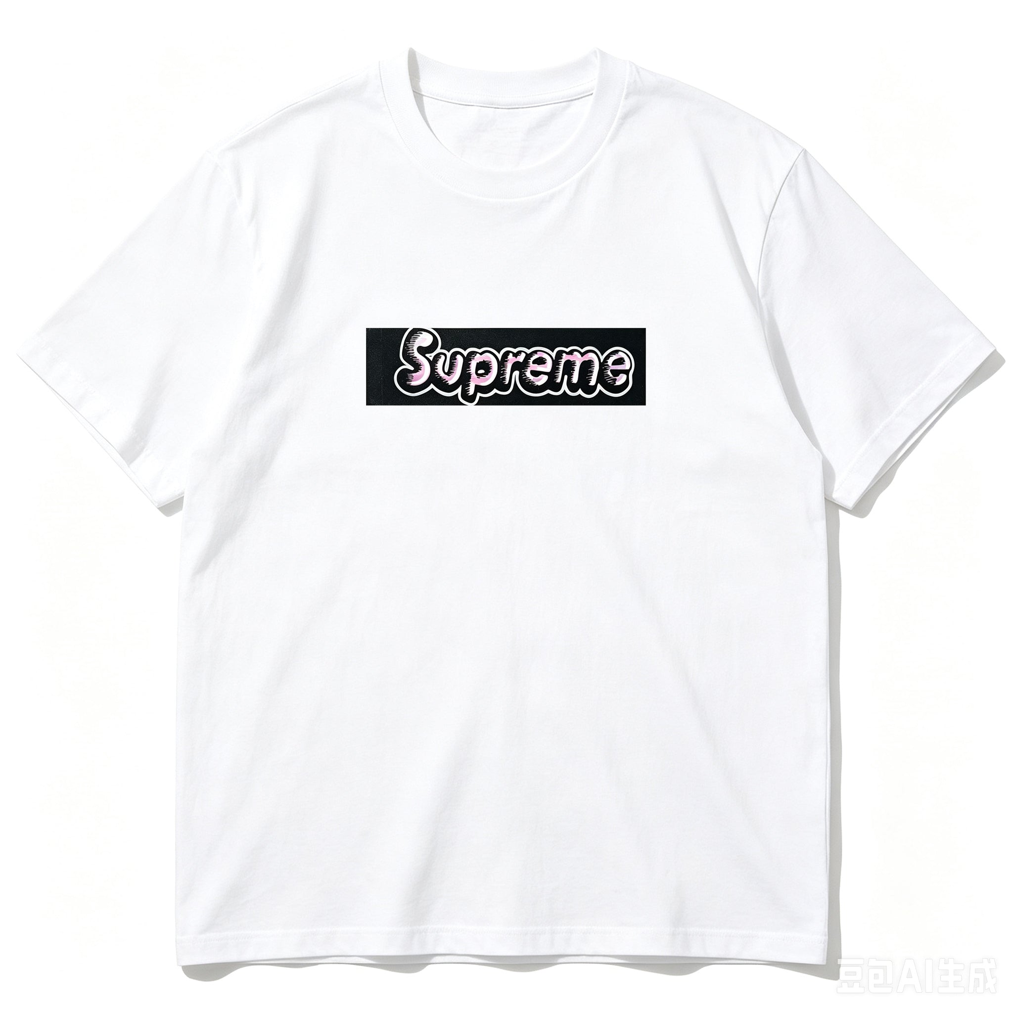 SUPREME Kaos Logo Seri Huruf, Unisex 'COD'