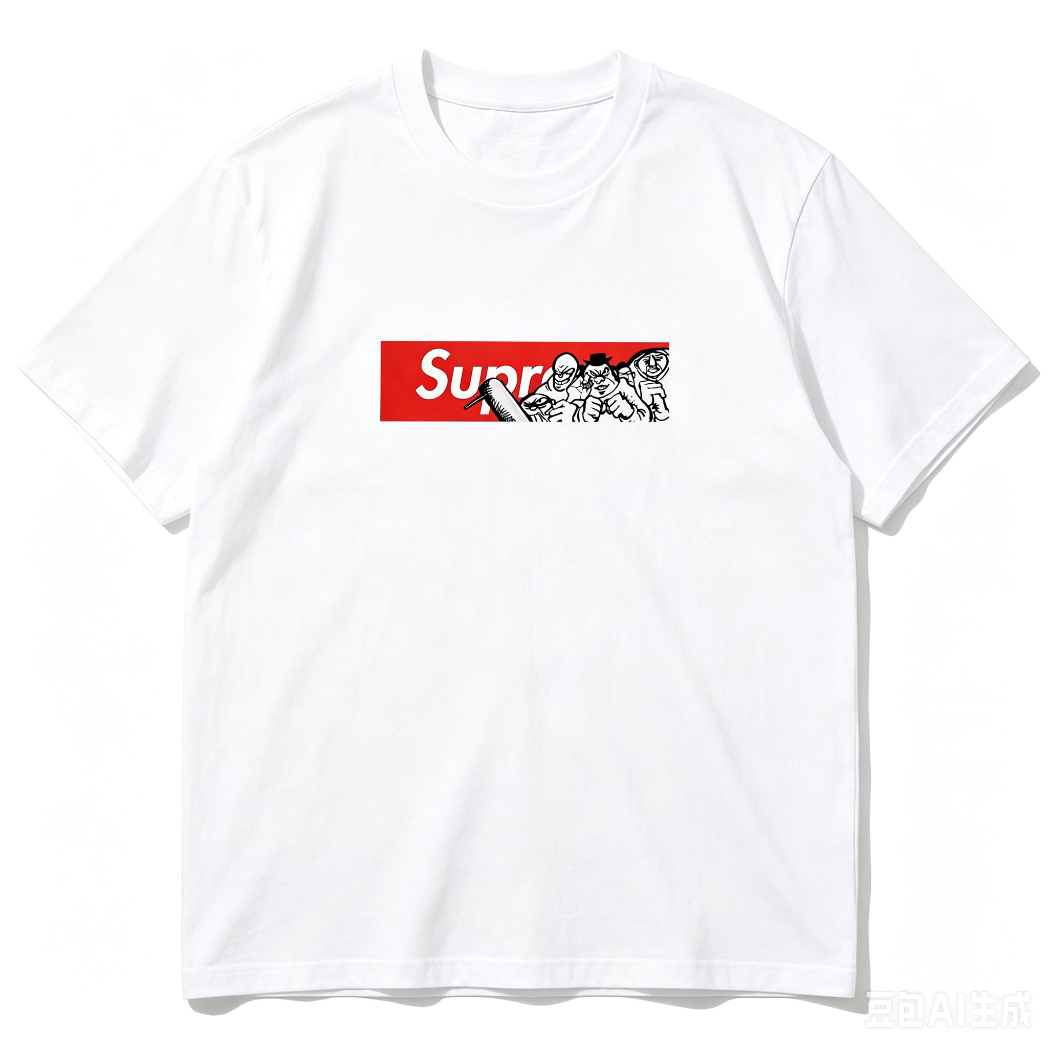 SUPREME Kaos Logo Seri Huruf, Unisex 'COD'