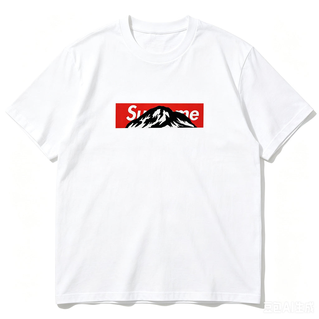 SUPREME Kaos Logo Seri Huruf, Unisex 'COD'