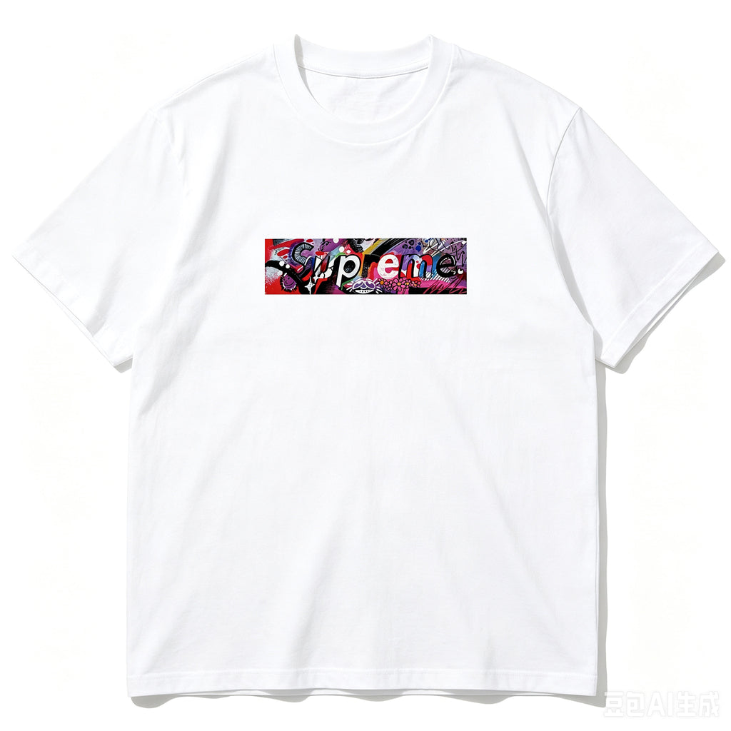 SUPREME Kaos Logo Seri Huruf, Unisex 'COD'