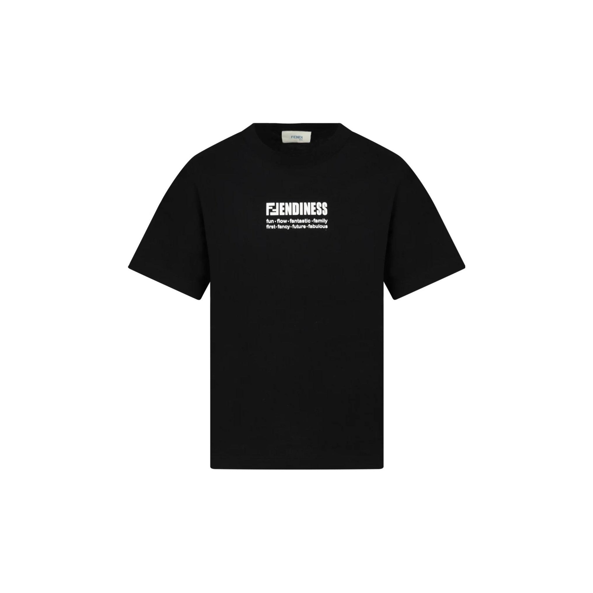Kaos Pendek FENDI dengan Motif Gambar/Cetak, Cocok untuk Pria dan WanitaF-52