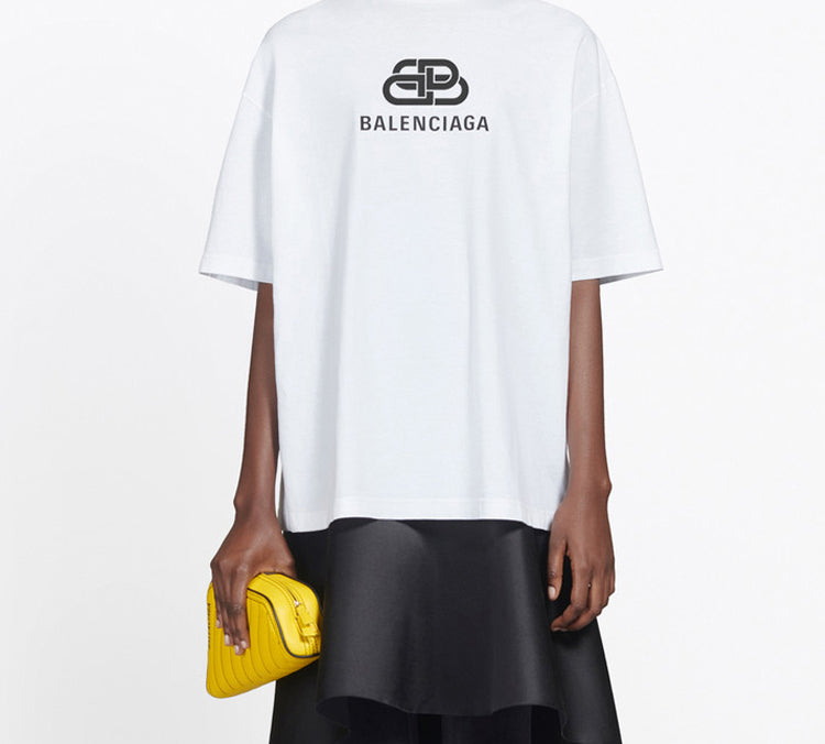 Kaos Pendek Balenciaga dengan Motif Gambar/Cetak, Cocok untuk Pria dan Wanita -BL-24