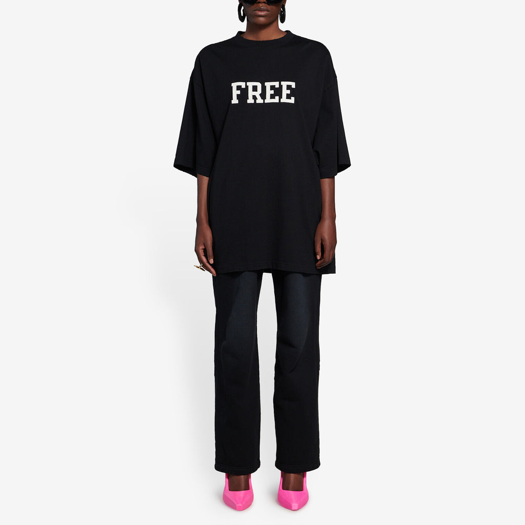 Kaos Pendek Balenciaga dengan Motif Gambar/Cetak, Cocok untuk Pria dan Wanita -BL-50