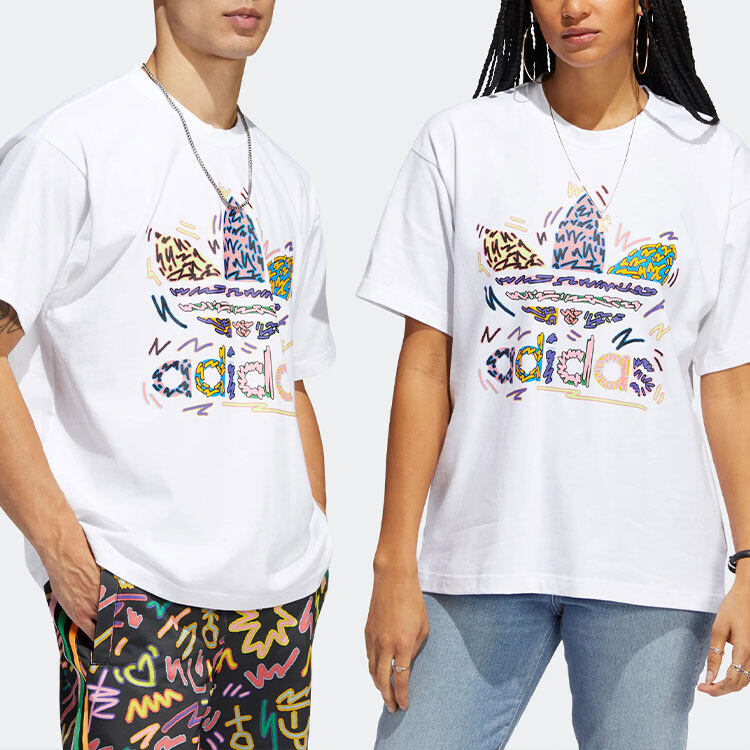 adidas Kaos Logo Seri Huruf, Unisex, COD '" AD-39