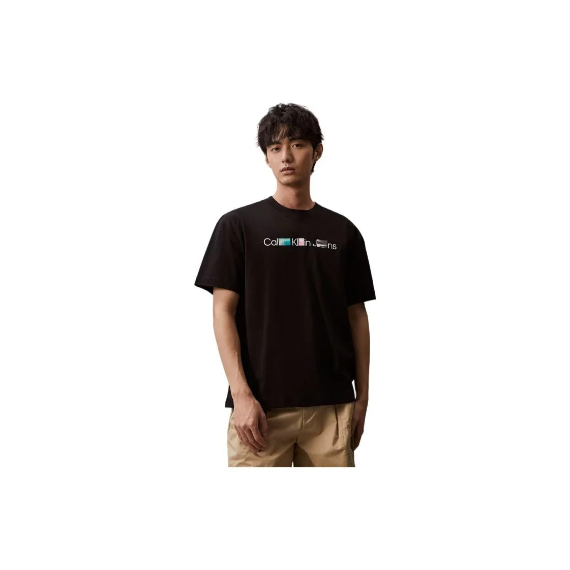Calvin Klein Kaos Logo Seri Huruf, Unisex '"COD '" K204