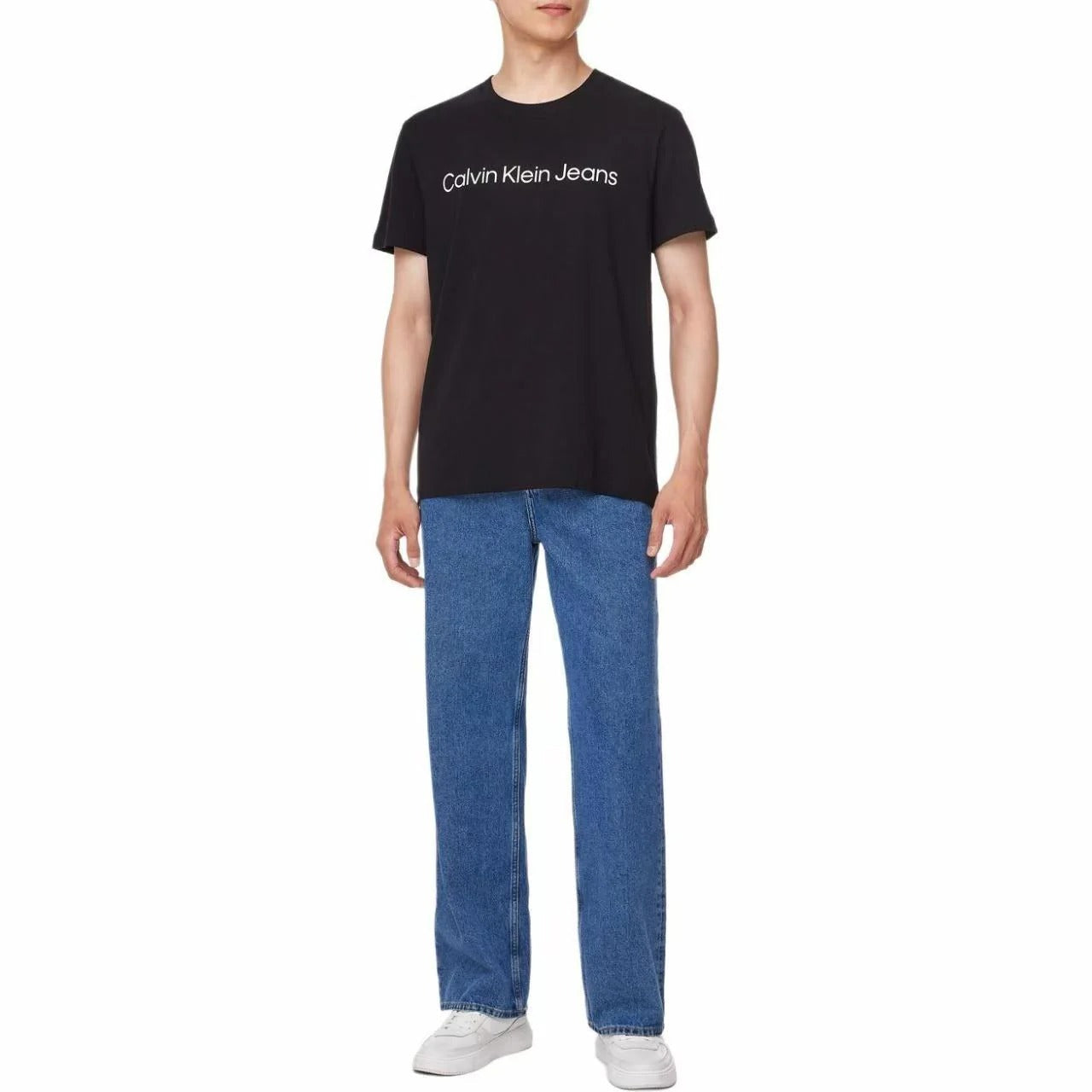 Calvin Klein Kaos Logo Seri Huruf, Unisex '"COD '" K206